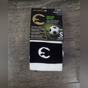 Procat PUMA Boys Youth Size Small Black and White Soccer Socks NWT